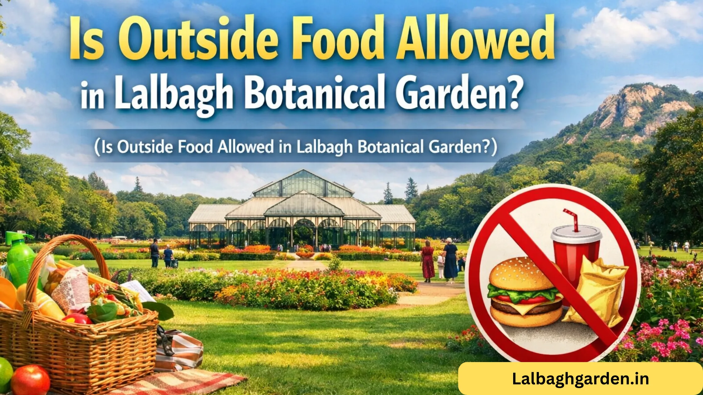 is outside food allowed in lalbagh botanical garden